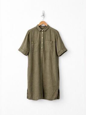 Toast Linen Garment Dyed Shirt Dress